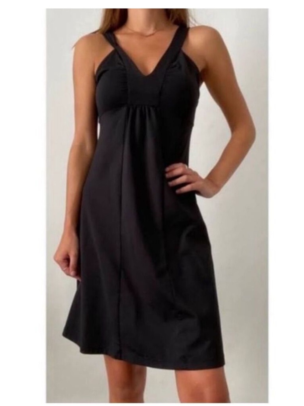 Patagonia Corinne Athletic Fit and Flare Dress  Black. Size Small